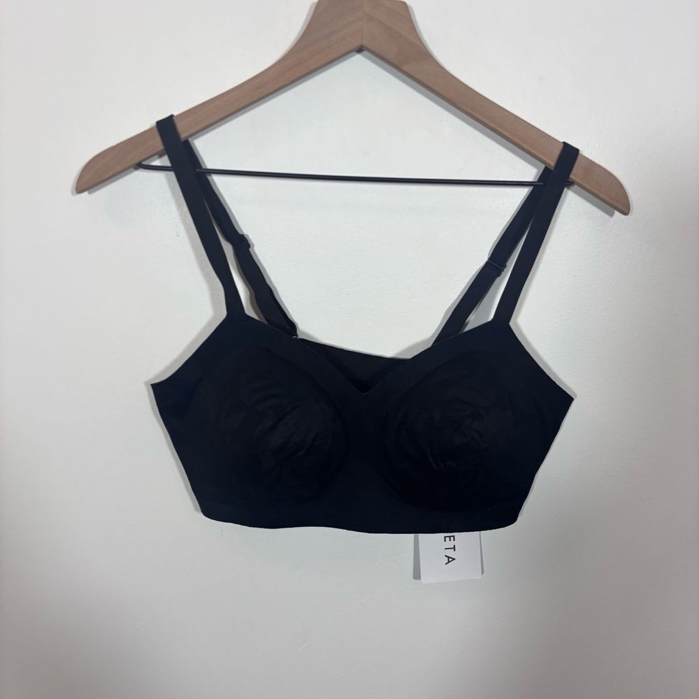 Athleta Ritual Lace Adjustable Bra NEW with tags Large A/C Black Lace - Picture 4 of 12